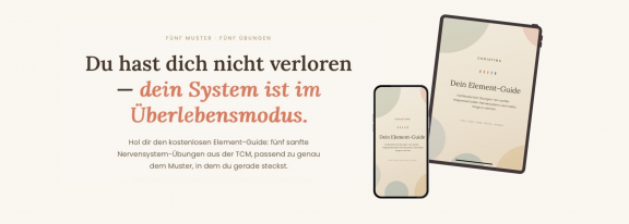 Der 5-Elemente-Guide erklärt dir wie du dein Nervensystem beruhigst und aus dem Überlebensmodus holst